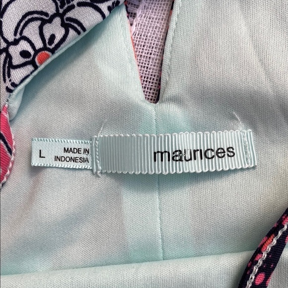 Maurices NWOT Blue and Orange Halter Sundress Mini - Picture 8 of 13